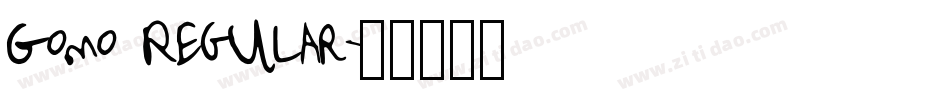 Gomo Regular字体转换